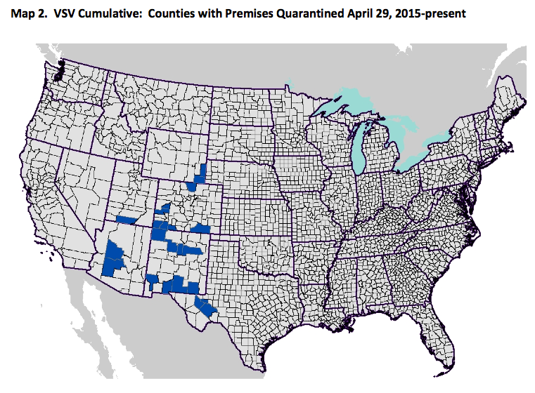 2015 Vesicular Stomatitis Virus USDA Situation Report–July 29, 2015 promo image