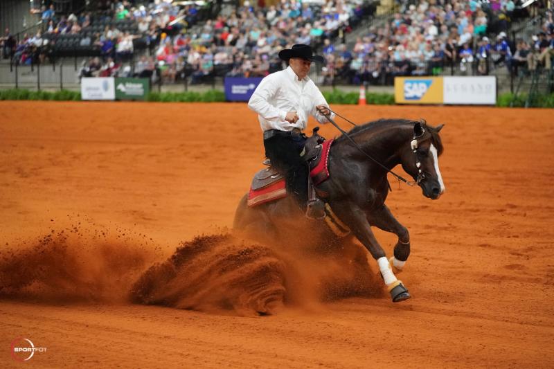 Belgium's Bernard Fonck won individual Gold Reining WEG Tryon 2018