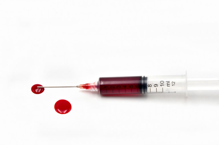 blood syringe