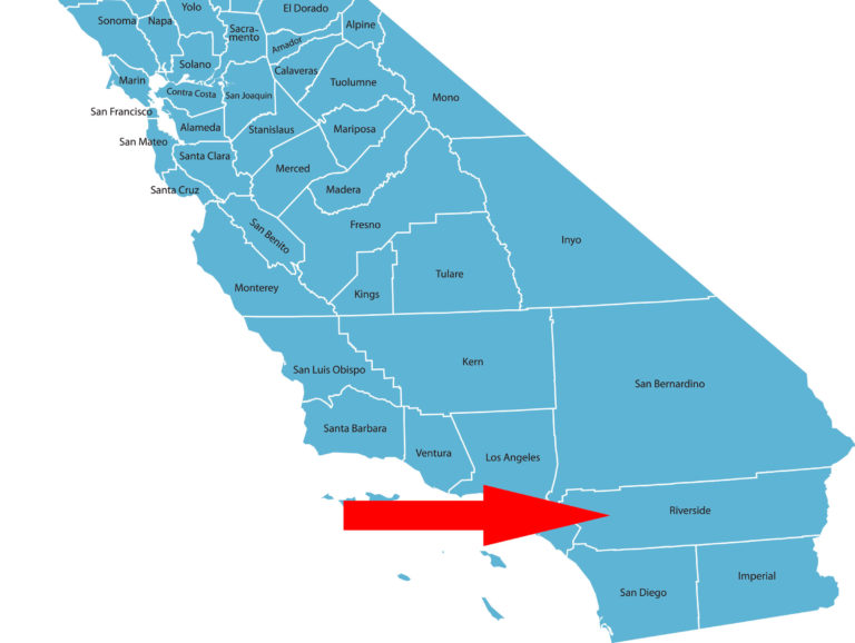 California Riverside County map