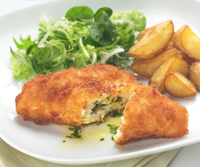 chicken kiev cabbage potatoes