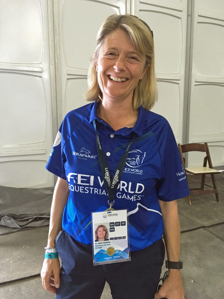 Dr. Anne Baskett at WEG Tryon 2018