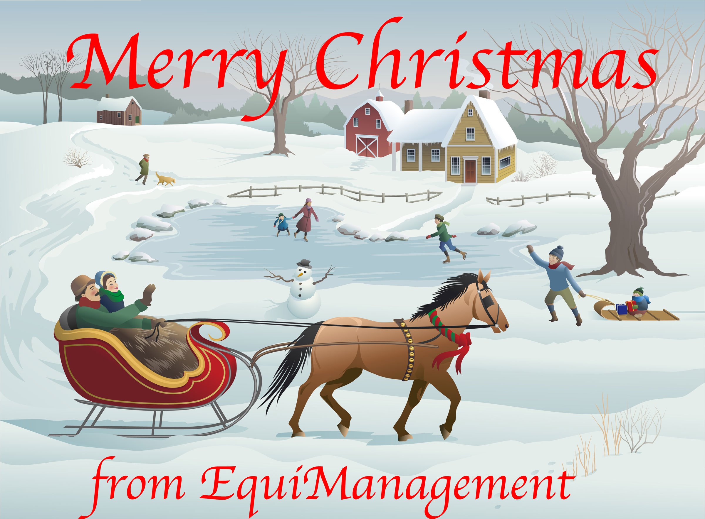 EquiManagement Merry Christmas card