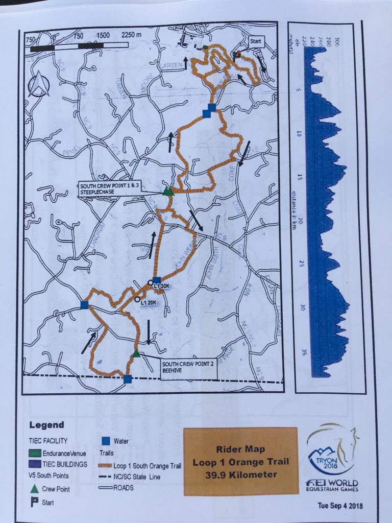Endurance map WEG Tryon 2018