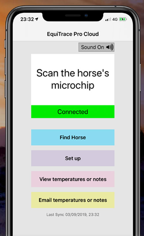 EquiTrace microchip app