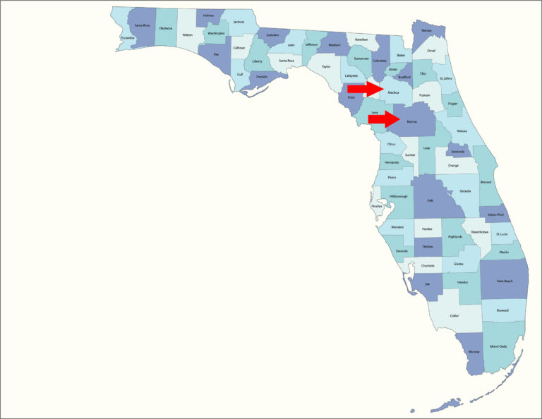 Florida Alachua and Marion Counties