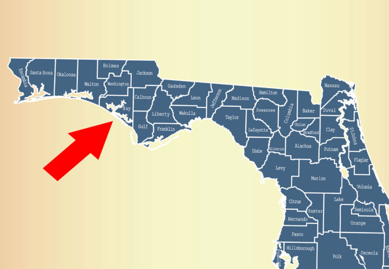 Bay County Florida map