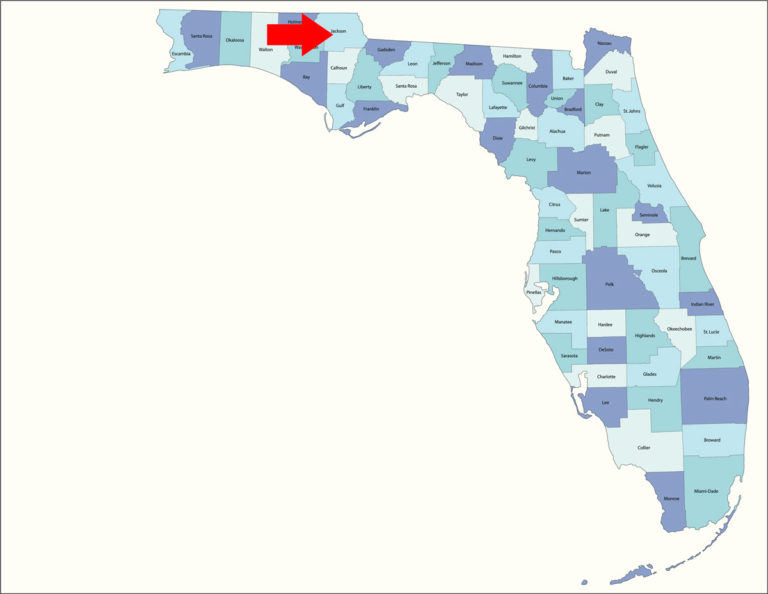 Jackson County Florida map