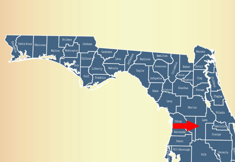 Florida Lake County map