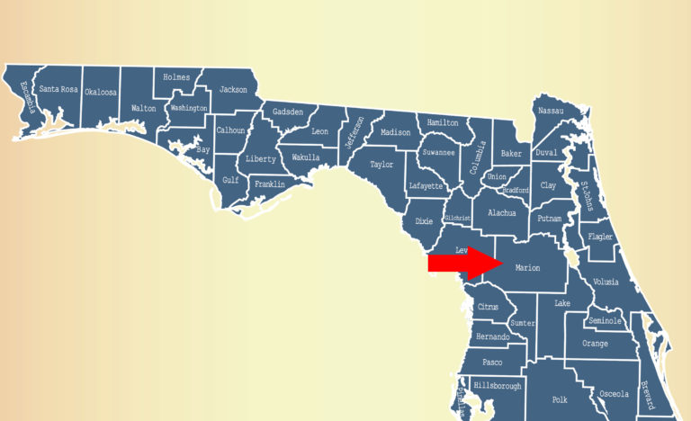 Marion County Florida map