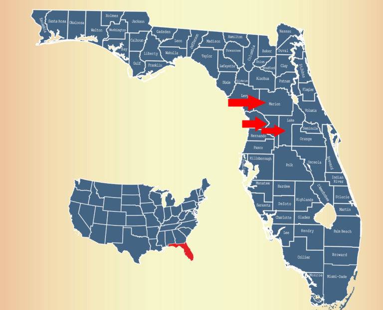 Marion Sumpter Lake Counties Florida