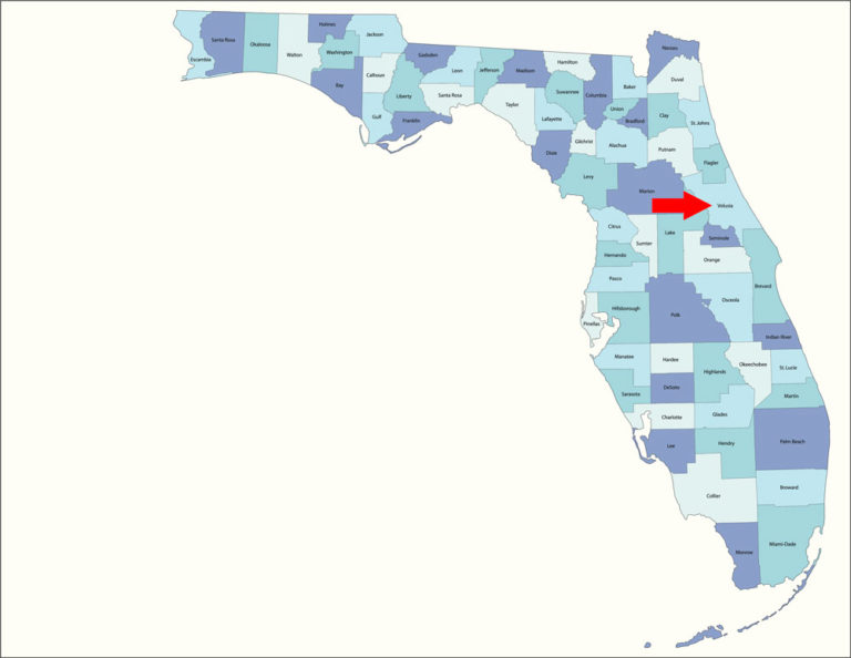 Florida Volusa County map