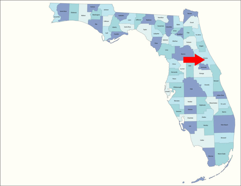 Florida Volusia County map