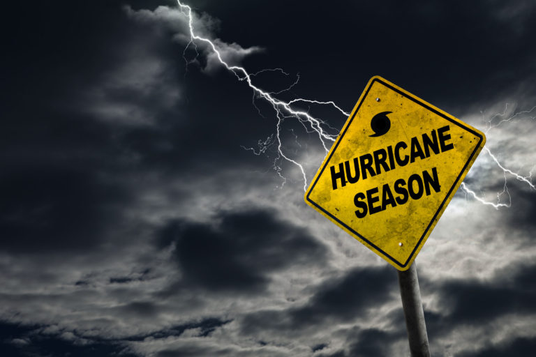 Hurricane season sign