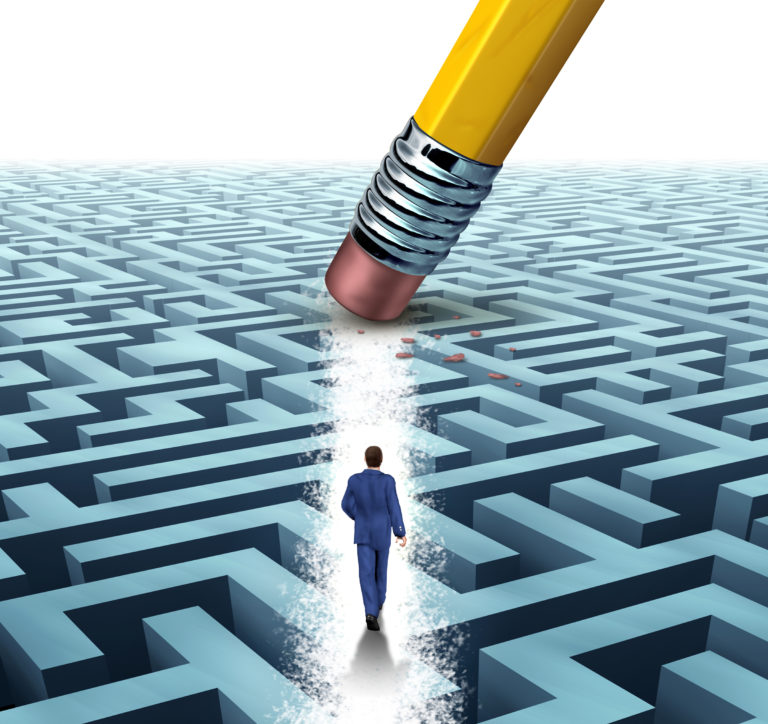 illustration erasing maze