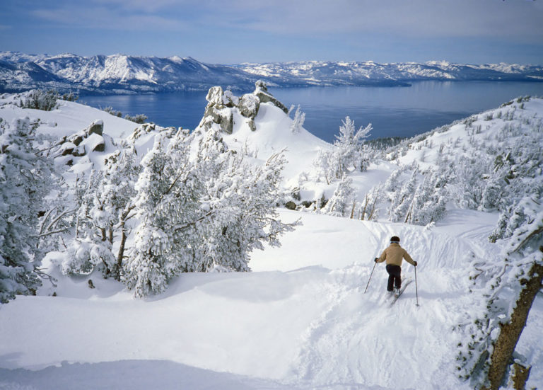 Lake Tahoe skier