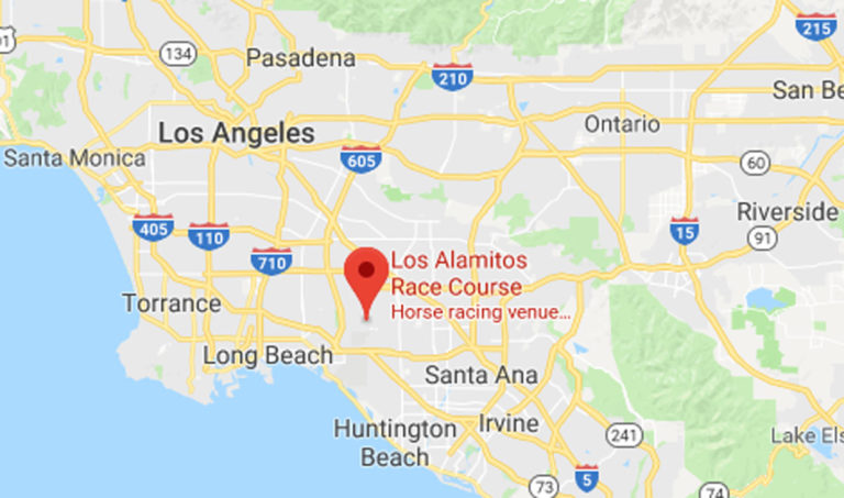 Los Alamitos race course CA map