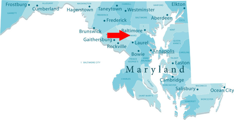 Howard County Maryland map