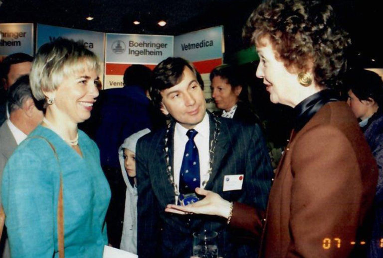Michelle LeBlanc, Des Leadon, President of Ireland Dr. Mary Robinson