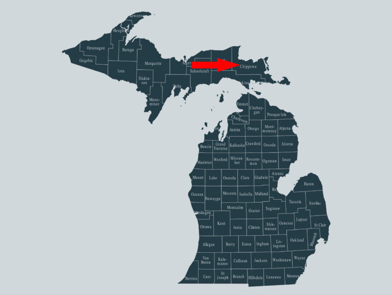 Michgan-Chippewa-county-map-iStock-695015962-2400