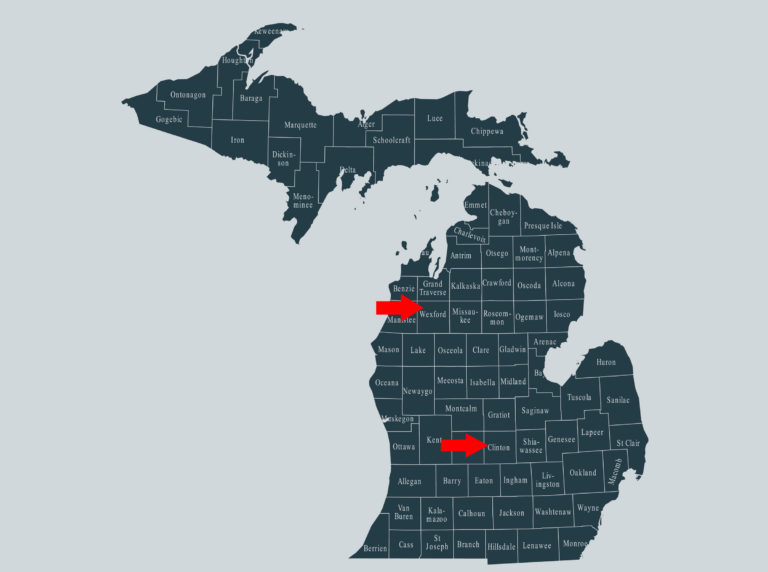 Michigan Clinton Wexford Counties