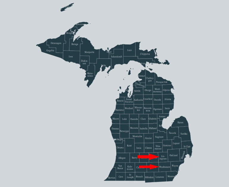 Michgan-Livingston-Washtenaw-county-map-iStock-695015962-2400