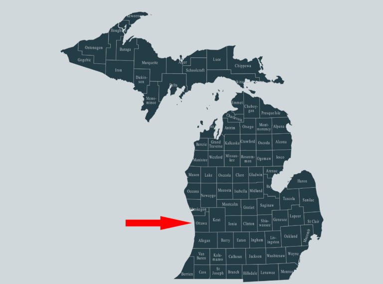 Michigan Ottawa County map
