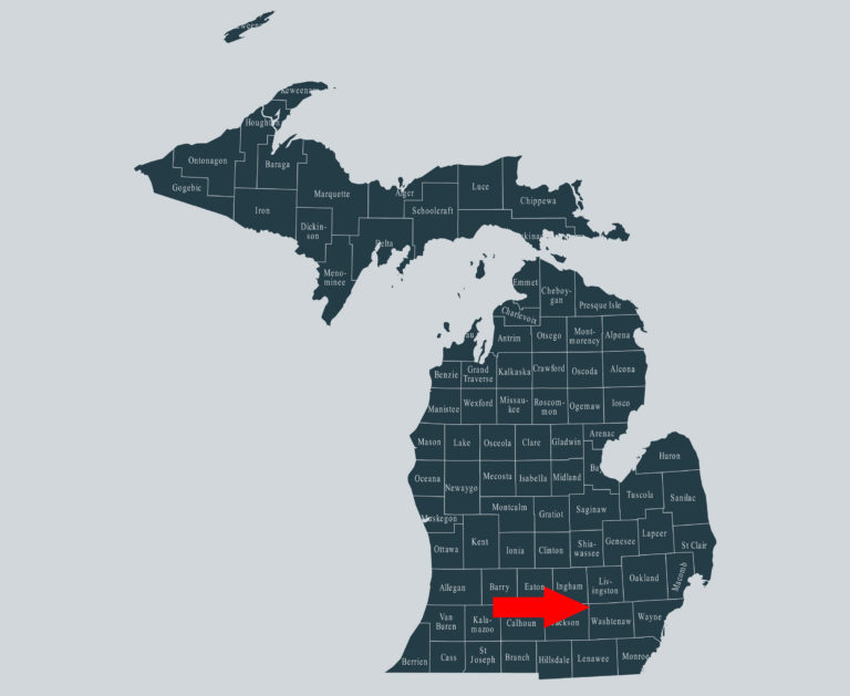 Michigan Washtenaw County map