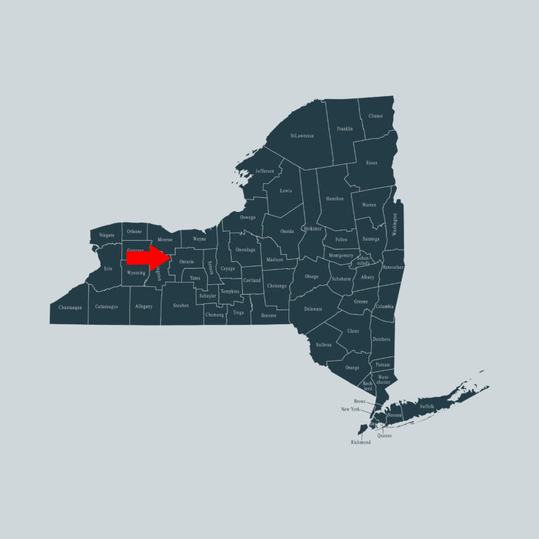 New York Ontario County map