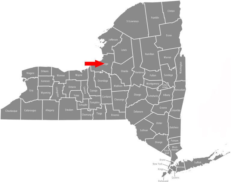 New York Oswego County map