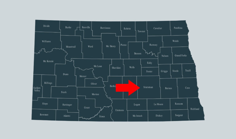 North Dakota Stutsman County map