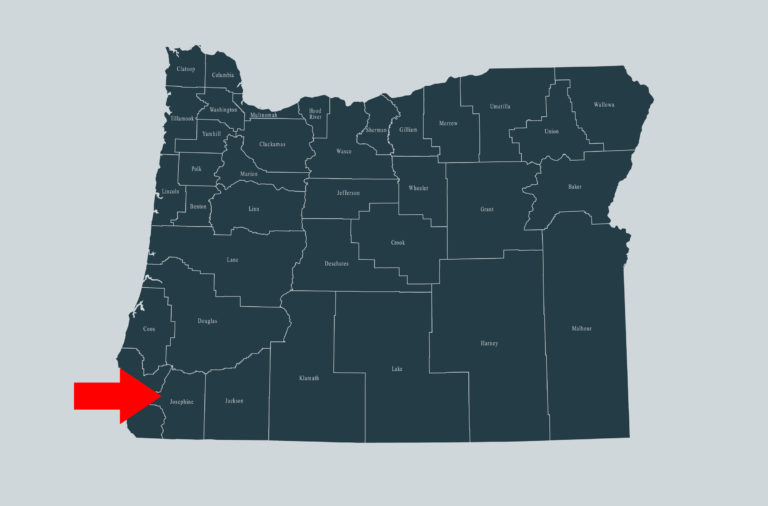 Oregon Josephine Countymap