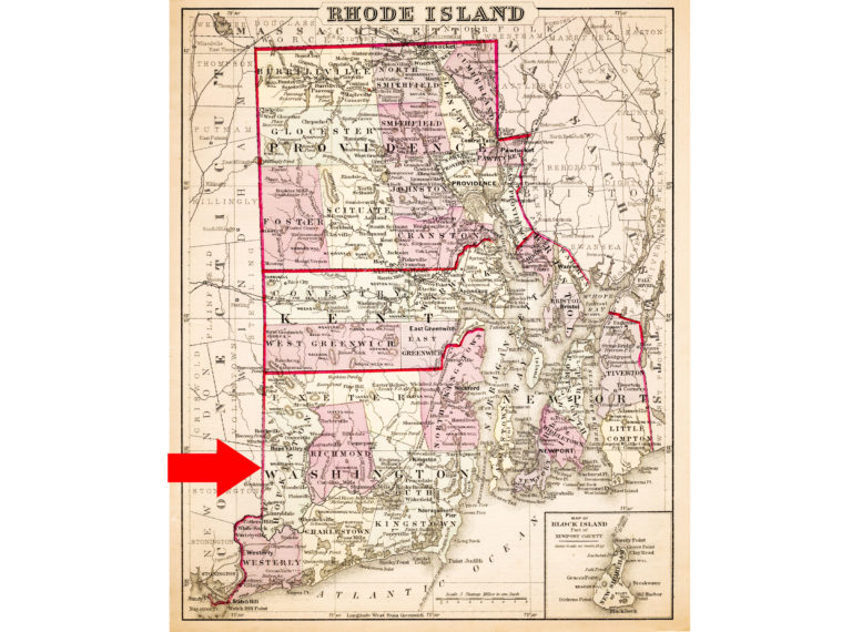 Rhode Island Washington County map