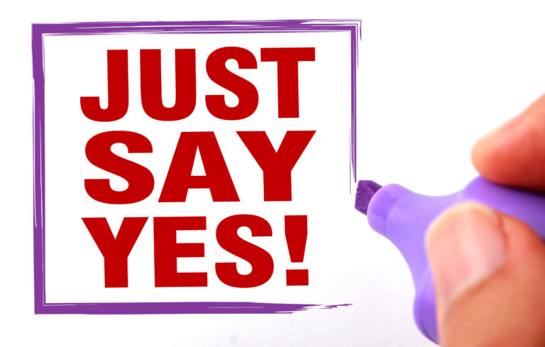 Just Say Yes note