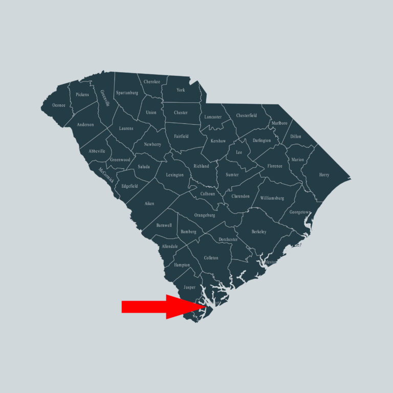 South Carolina Charleston County map