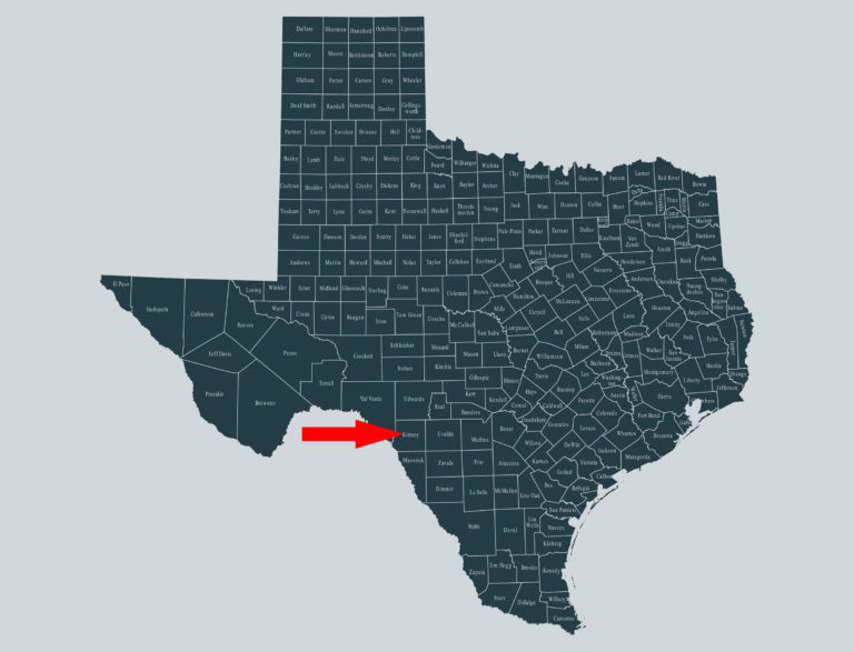 Kinney County Texas map