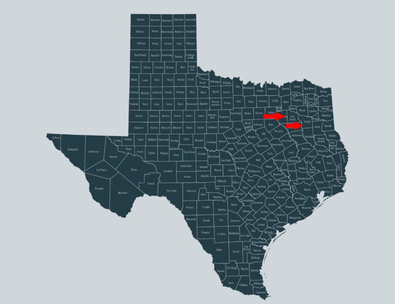 Texas-Smith-Van-Zandt-county-map-iStock-695037602-2400