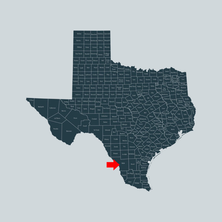 Webb County Texas map