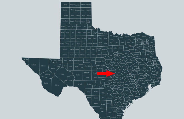 Texas Williamson County map