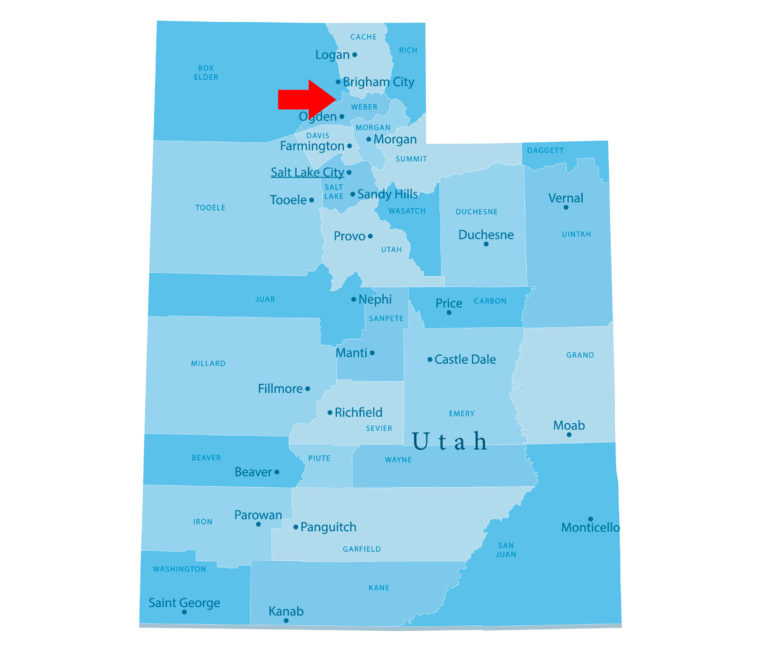 Weber County Utah map