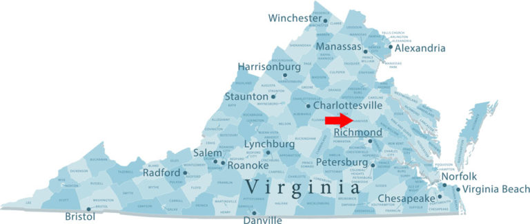 Hanover County Virginia map