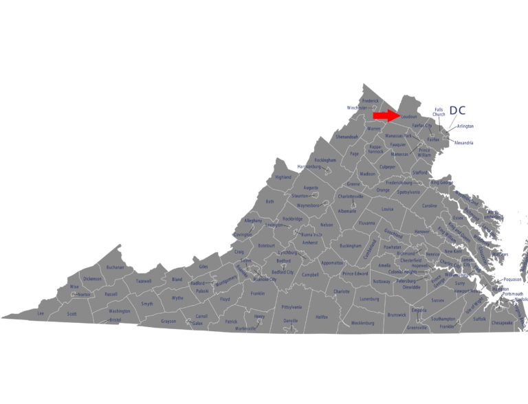 Virginia Loudoun County map