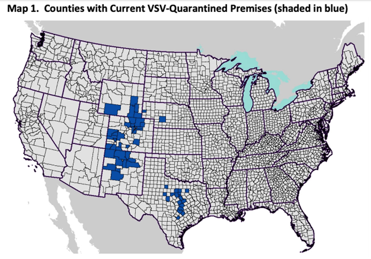VSV positive counties 8-15-19