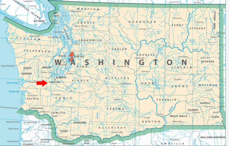 Washington State Thurston County map