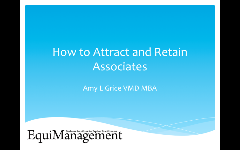 Webinar Recording: How to Attract and Retain Associates AAEP 2015 promo image