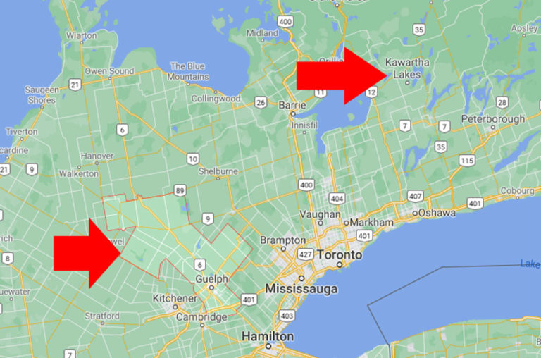 Municipality of Niagara Ontario Canada map