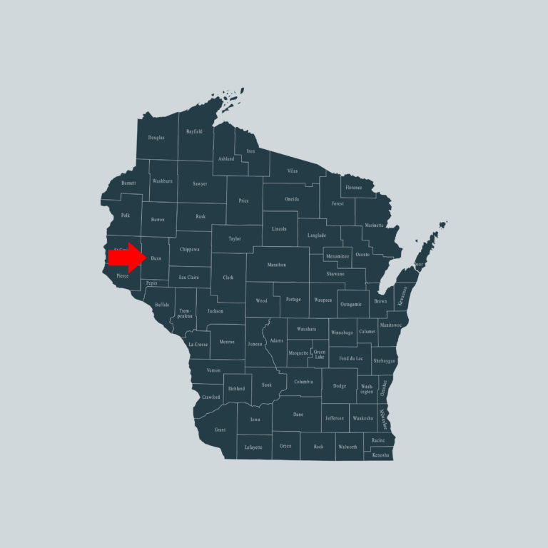 Wisconsin Dunn County map