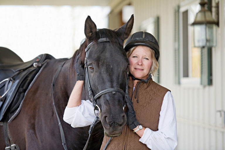 woman and horse