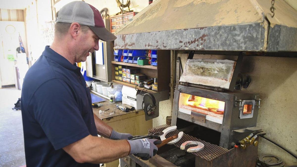 UC Davis vet hospital farrier Shane Westman