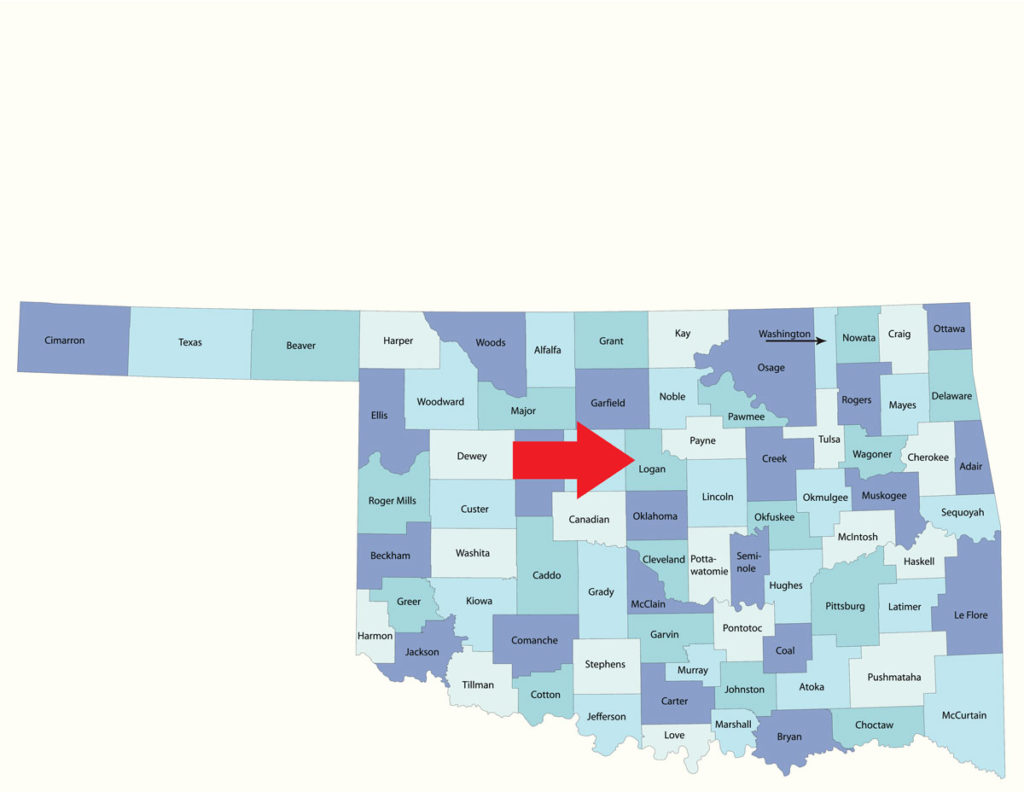 Logan County, Oklahoma, map